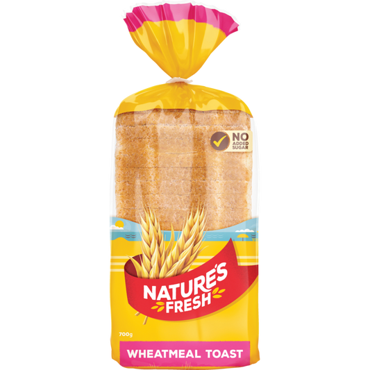 Nature's Fresh Bread Wheatmeal Toast 700g
