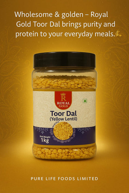 Toor Dal Jar 1 Kg (Royal Gold)
