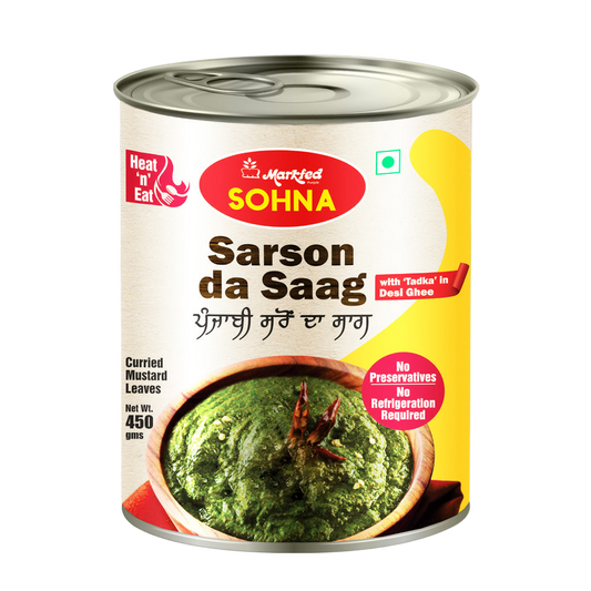 Markfed Sarson Da Saag 800g (Curried Mustard Leaves)