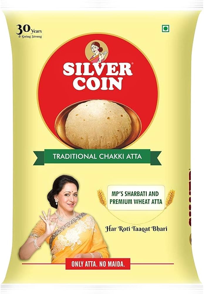 Silver Coin Chakki Atta 10Kg (Limit: 1 unit per customer)