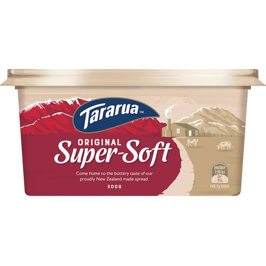 Tararua Spreadable Butter Soft Original 500g