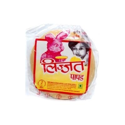 Lijjat Plain Papad 5"   200G