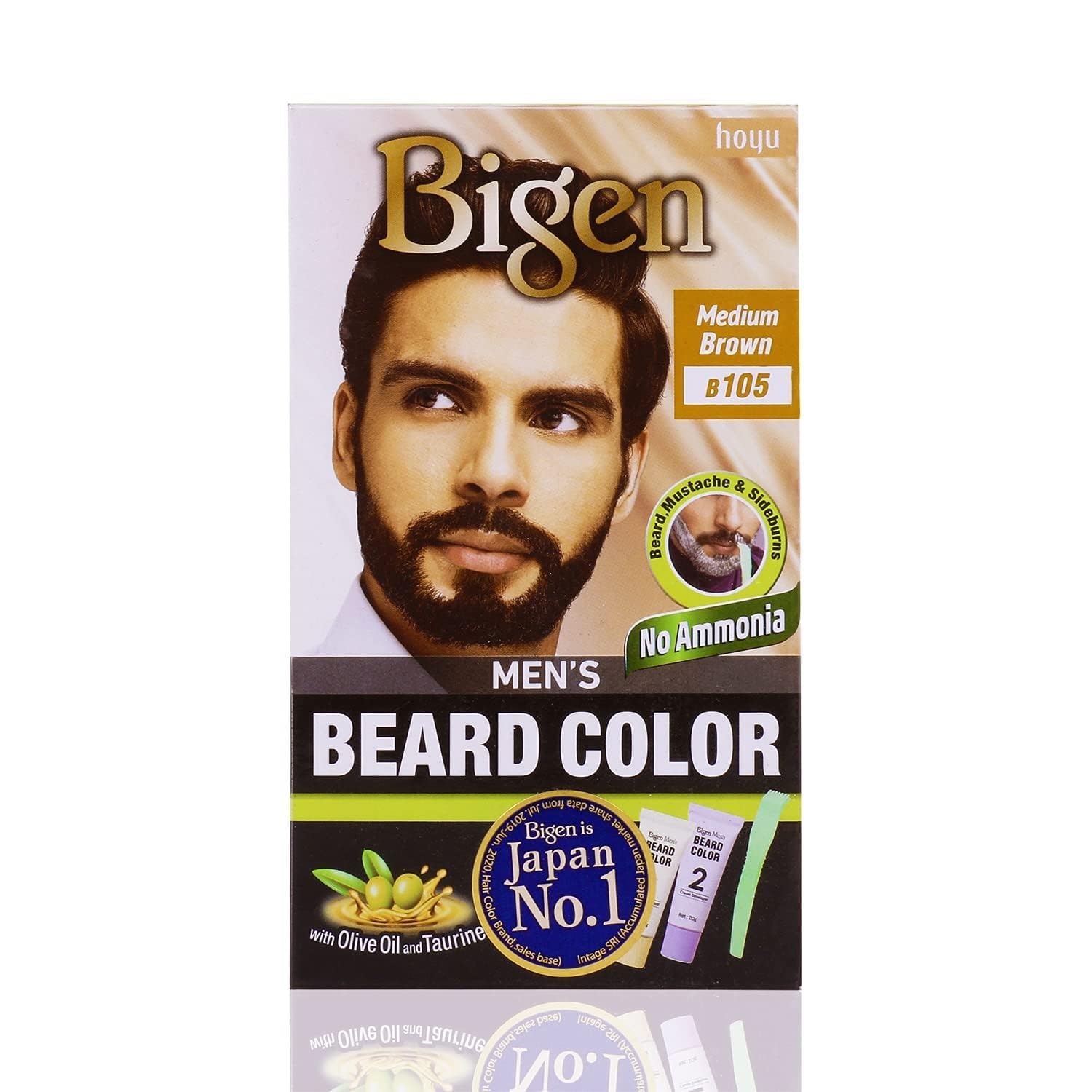 Bigen Beard Color Medium Brown 105 40G