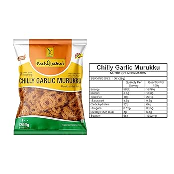 Chilly Garlic Murukku 200g (Kozhikoden’s)