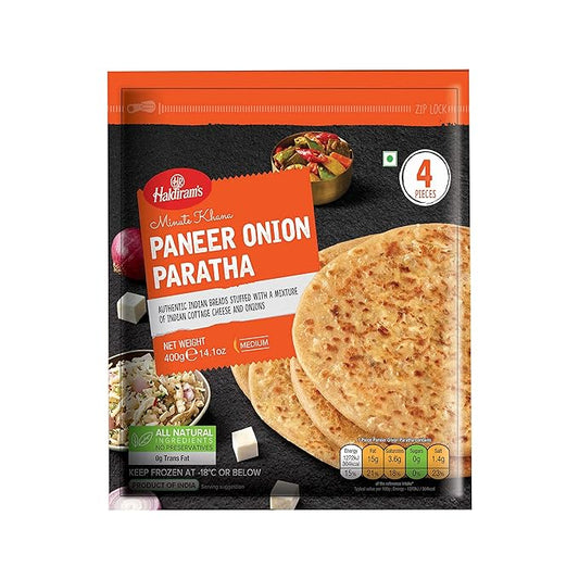 Frozen Paneer Onion Paratha 400g (Haldirams)