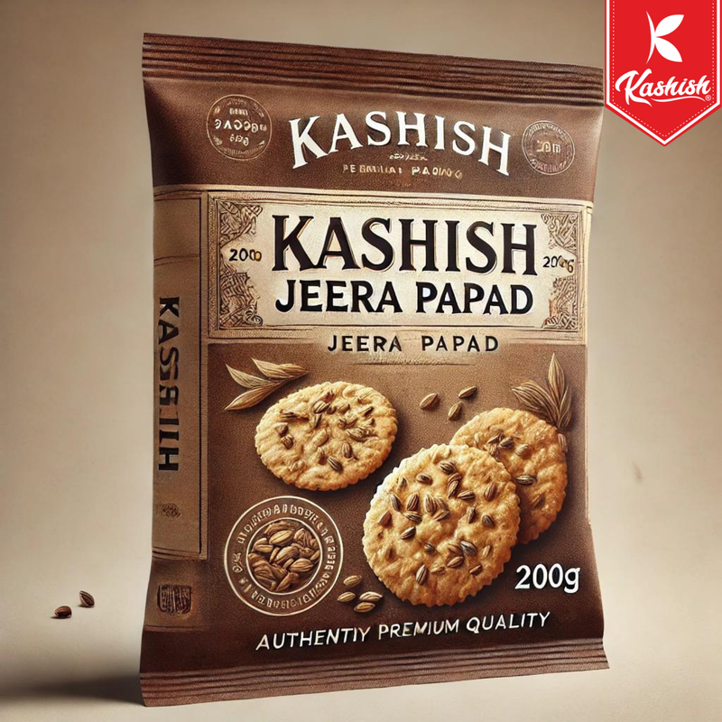 Kashish Jeera Papad 5" 200G