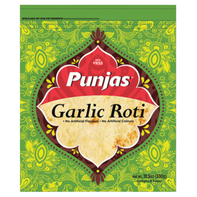 Punjas Garlic Roti 8"