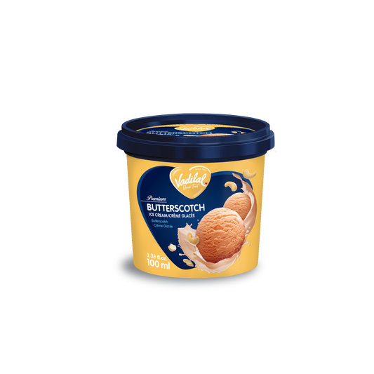 Vadilal Butterscotch Ice Cream 100ml Tub