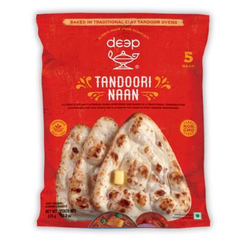 Frozen Tandoori Naan 375g - 5 Naan (Deep)
