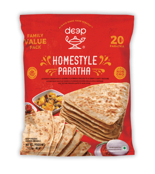 Frozen Family Pack Home Style Paratha 1.3kg - 20 Paratha (Deep)