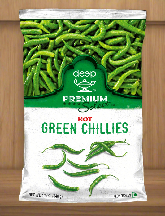 Frozen Green Chilli (Hot) 340g