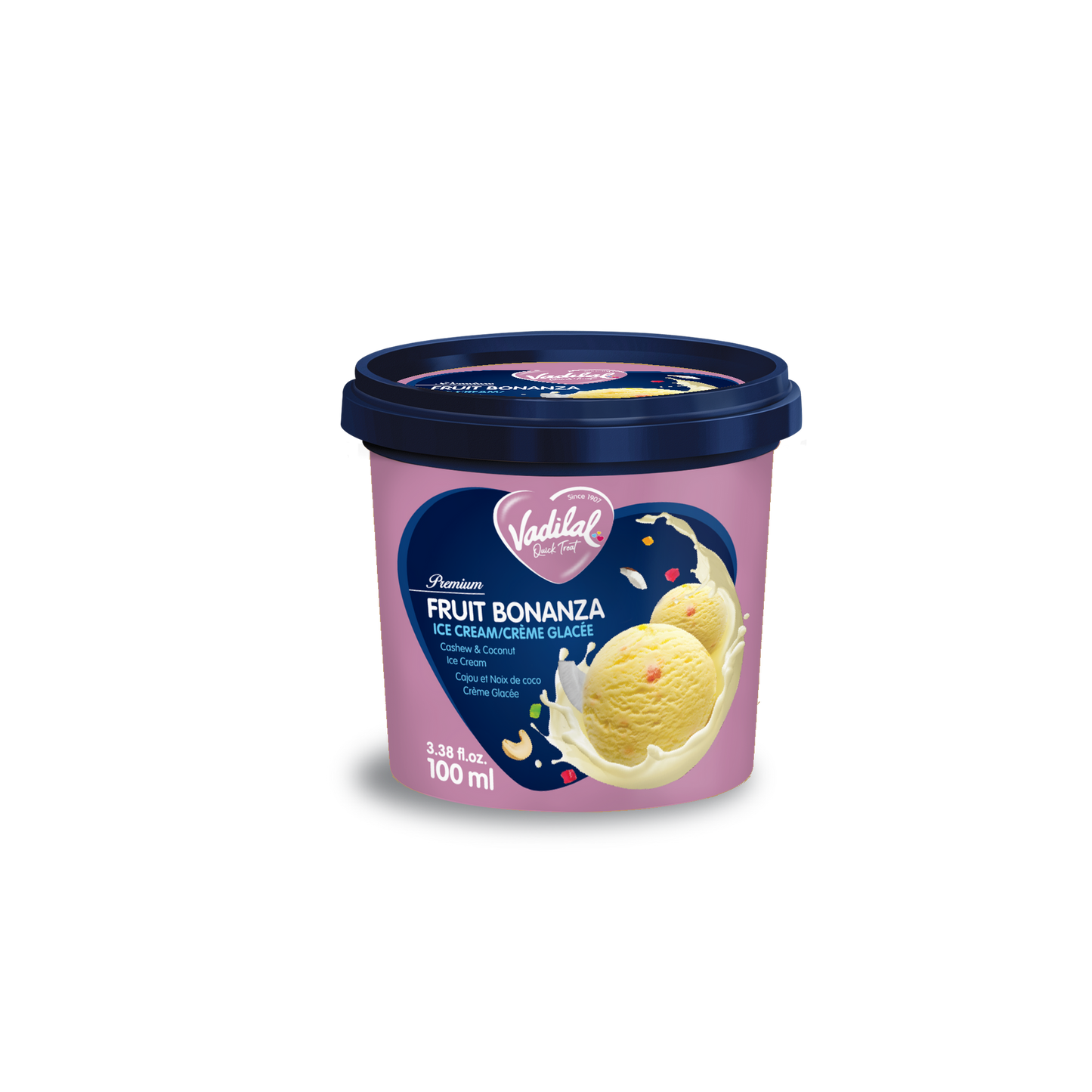 Vadilal Fruit Bonanza Ice Cream 100ml Tub
