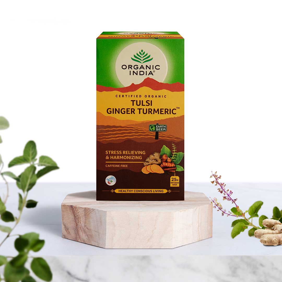 Oi Tulsi Tea Turmeric Gingertbt 25