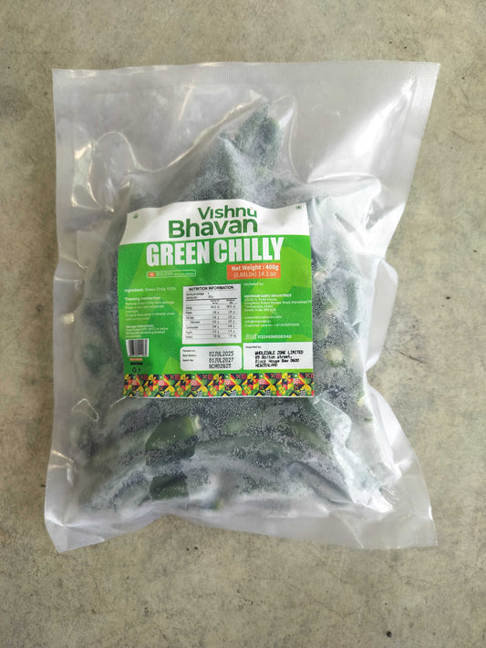 Frozen Vishnu Bhavan Green Chilli 400g