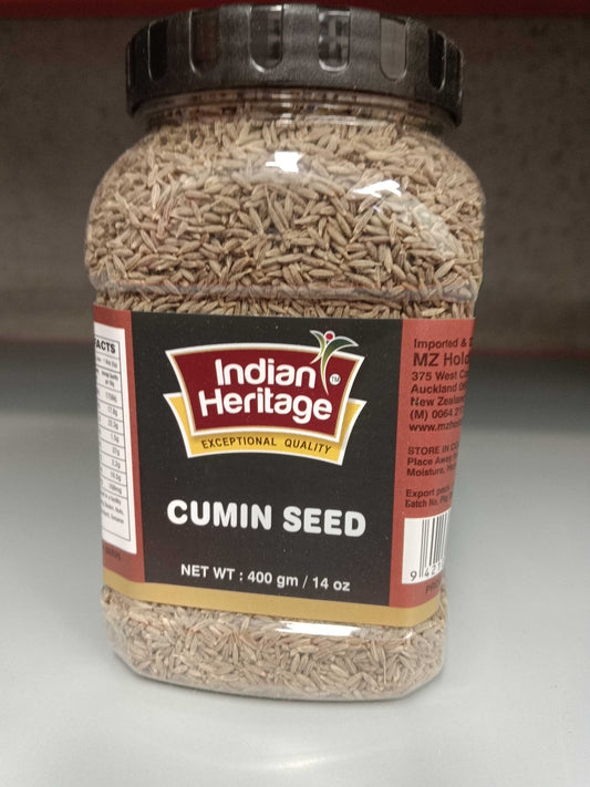 Indian Heritage Jar Cumin Seeds 400g