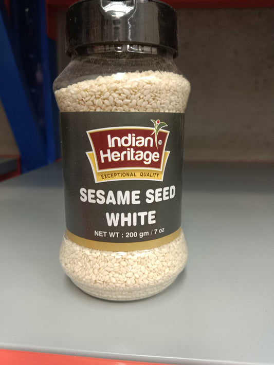 Indian Heritage Jar Seasme Seeds White 200g