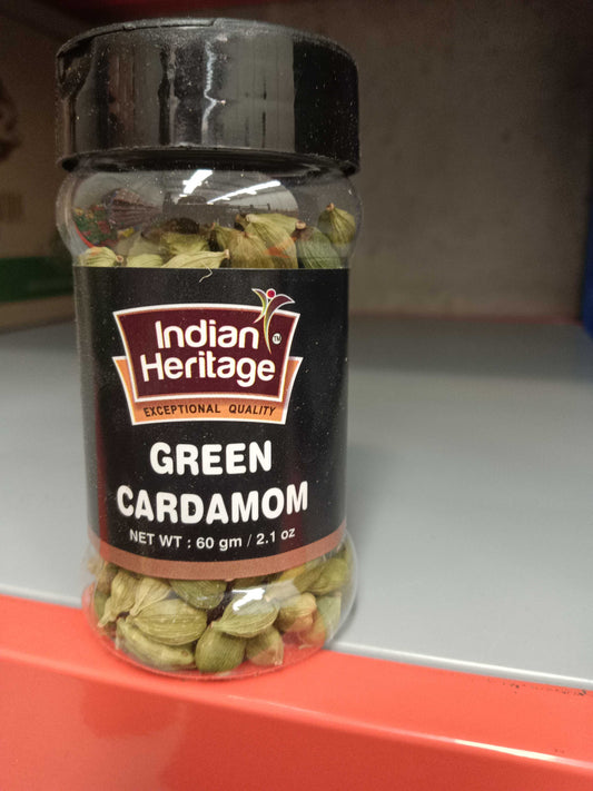 Indian Heritage Jar Green Cardamom 60g