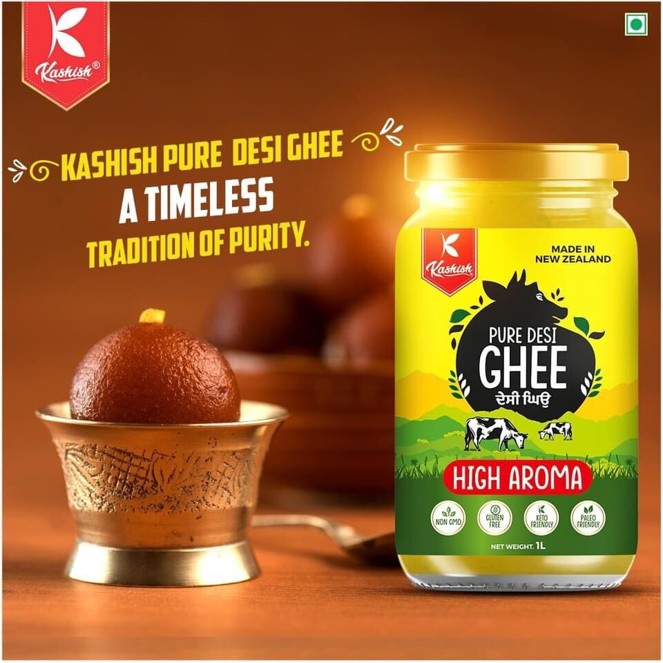 Kashish High Aroma Ghee Glass Jar 1 Kg