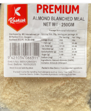 Kashish Blanched Almond Meal 250G