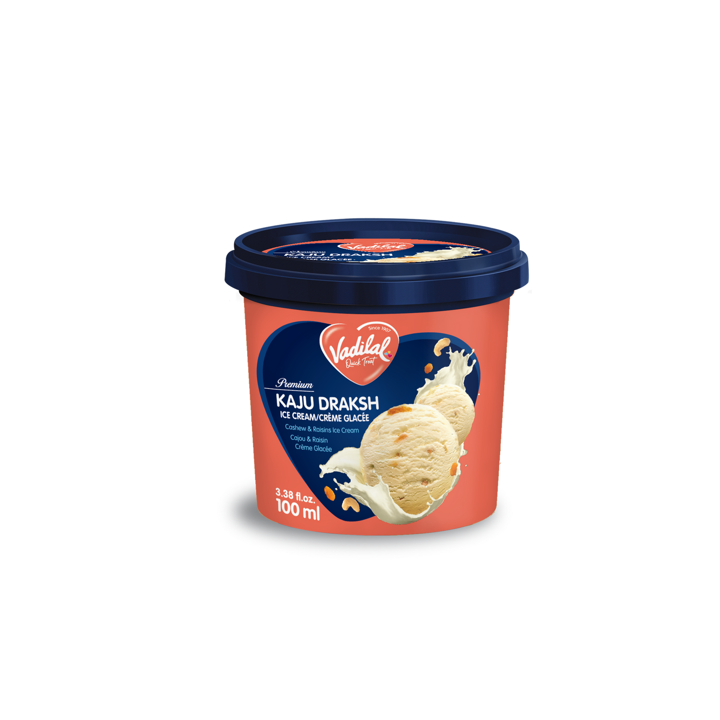 Vadilal Kaju Draksh Ice Cream 100ml Tub