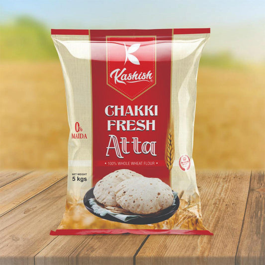 Kashish Chakki Atta 5kg (Best Before Dec 2025)