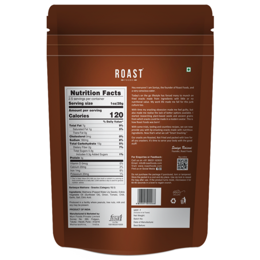 Roast Fox Nuts Barbeque 70g