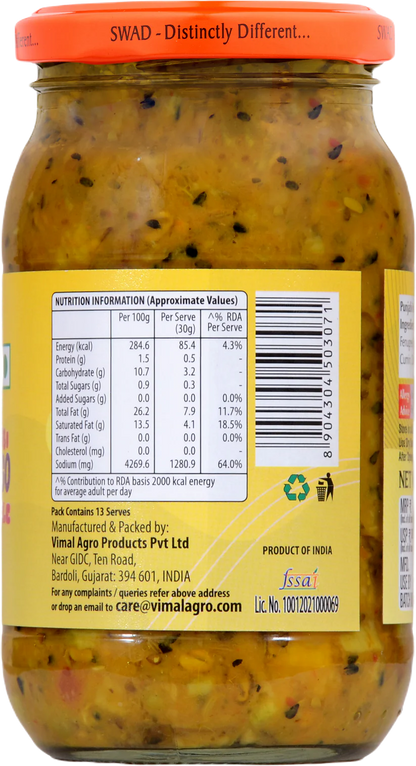 Swad Pickled Mango Punjabi 450g