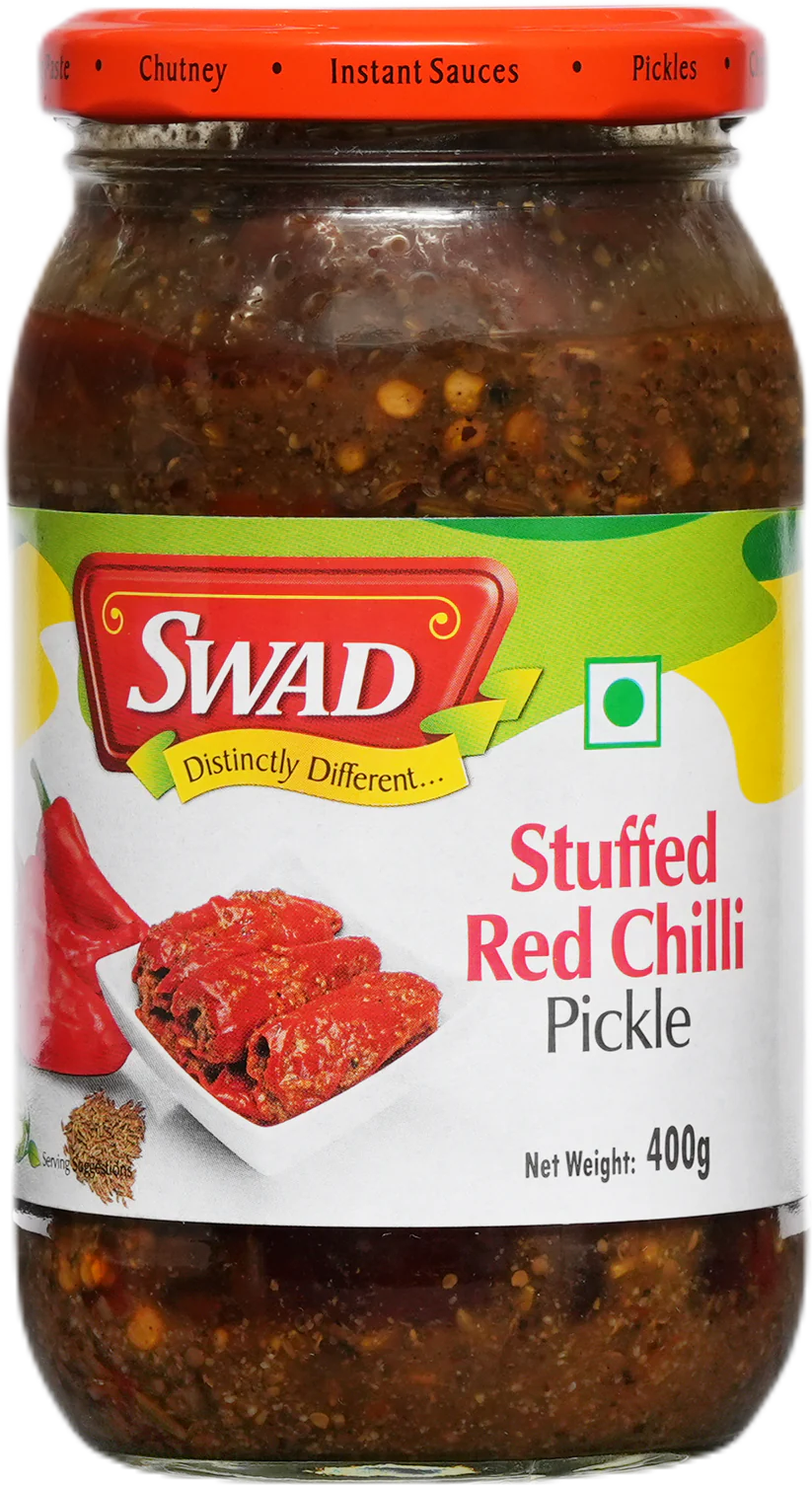 SWAD Stuffed Red Chilli Pickle 450g