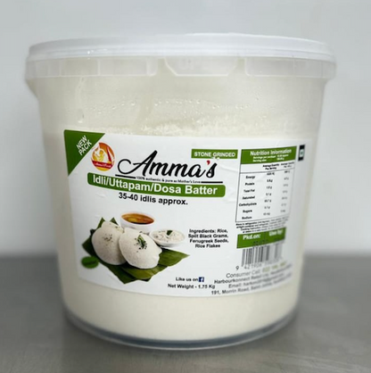 Amma's Stone Grinded Idli/Dosa/Uttapam Batter 1.75Kg (Unsalted)