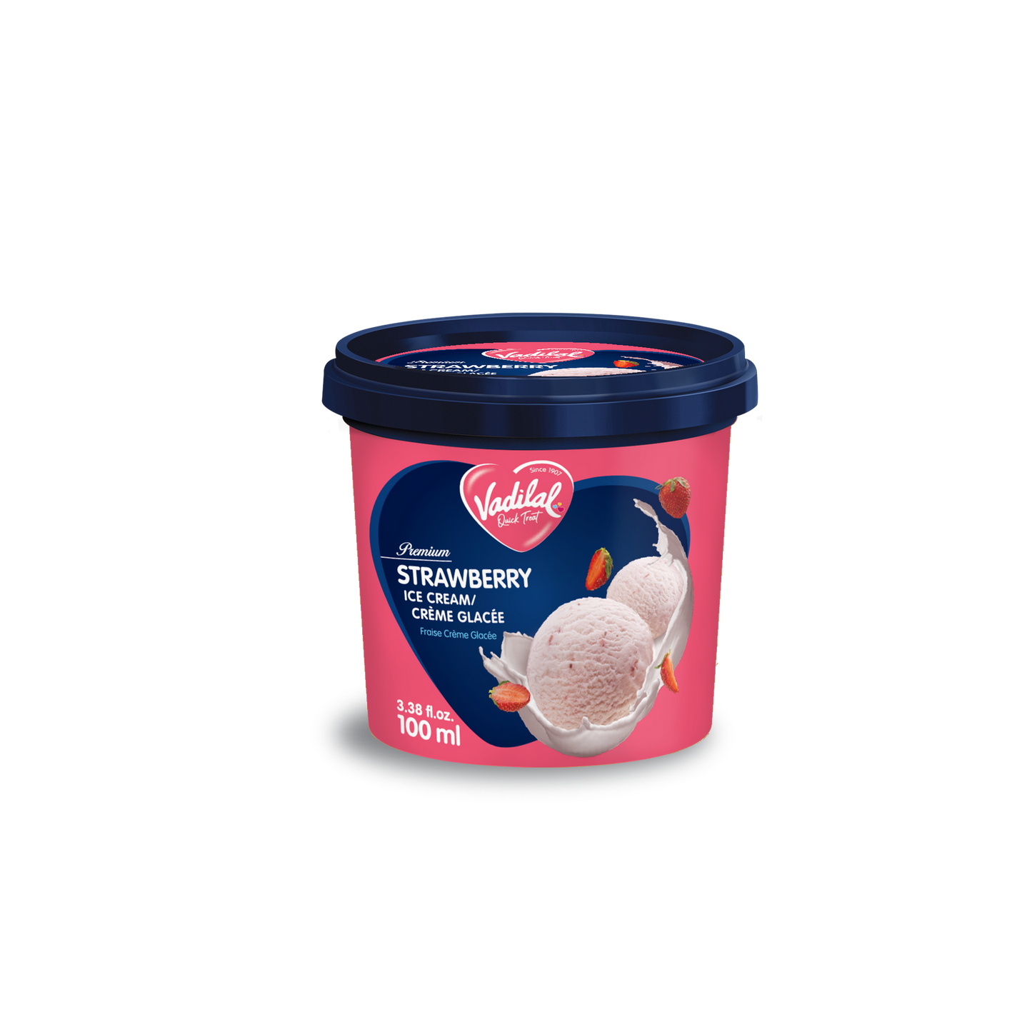 Vadilal Strawberry Ice Cream 100ml Tub