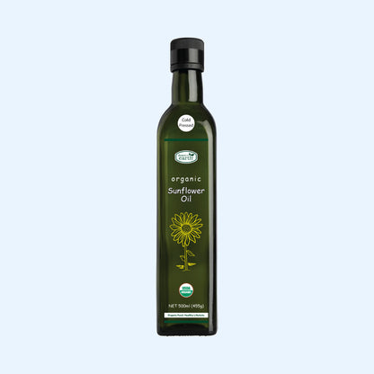 Organic Sunflower Oil Cold Pressed 500ml (Down To Earth)