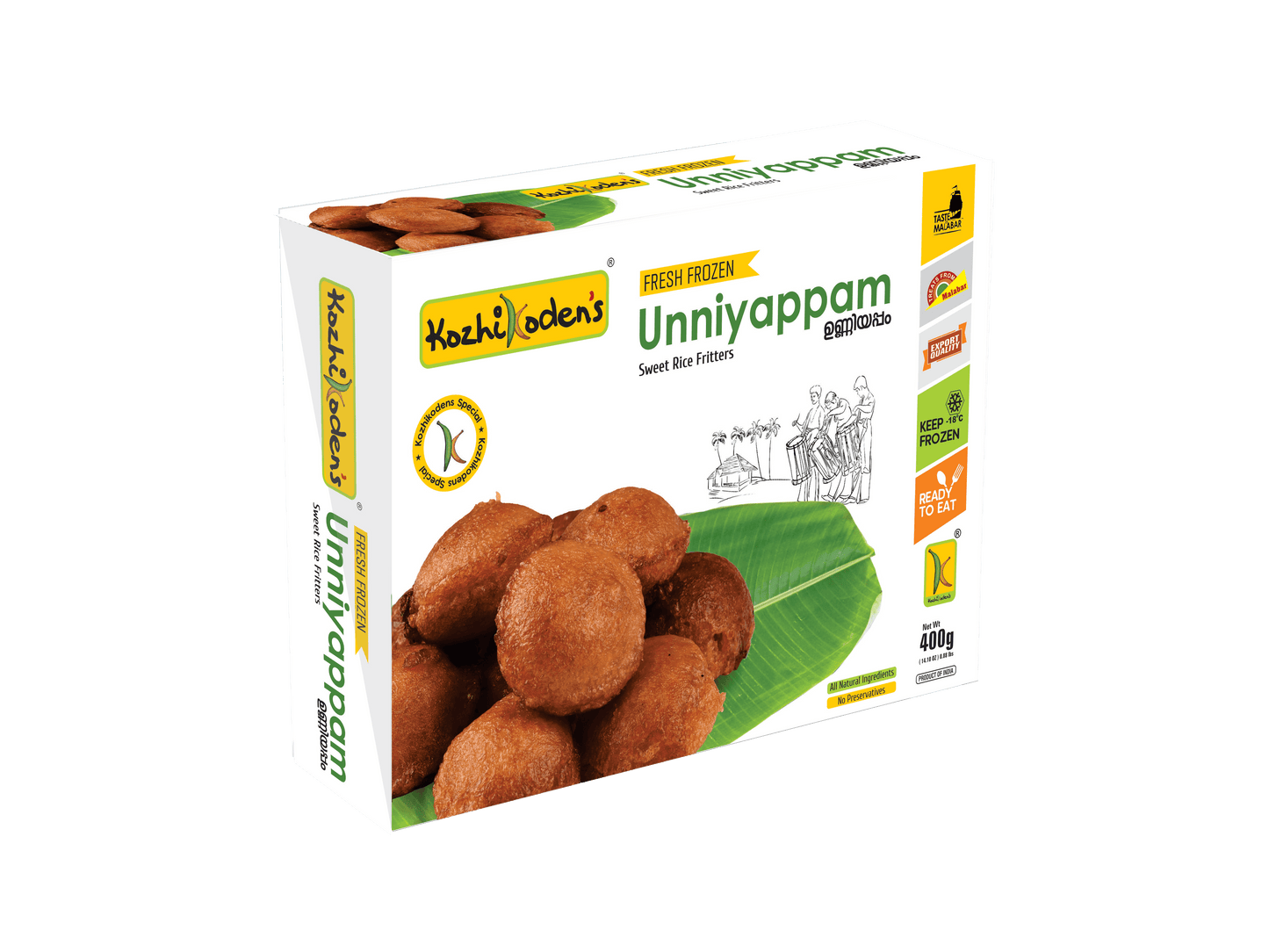 Frozen Unniyappam 400g (Kozhikoden’s)