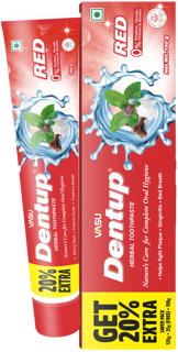 Vasu Dentup Herbal Toothpaste Red 150g