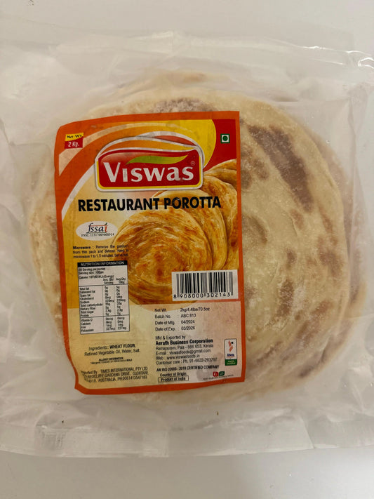 Frozen Restaurant Porotta 2Kg (Viswas)