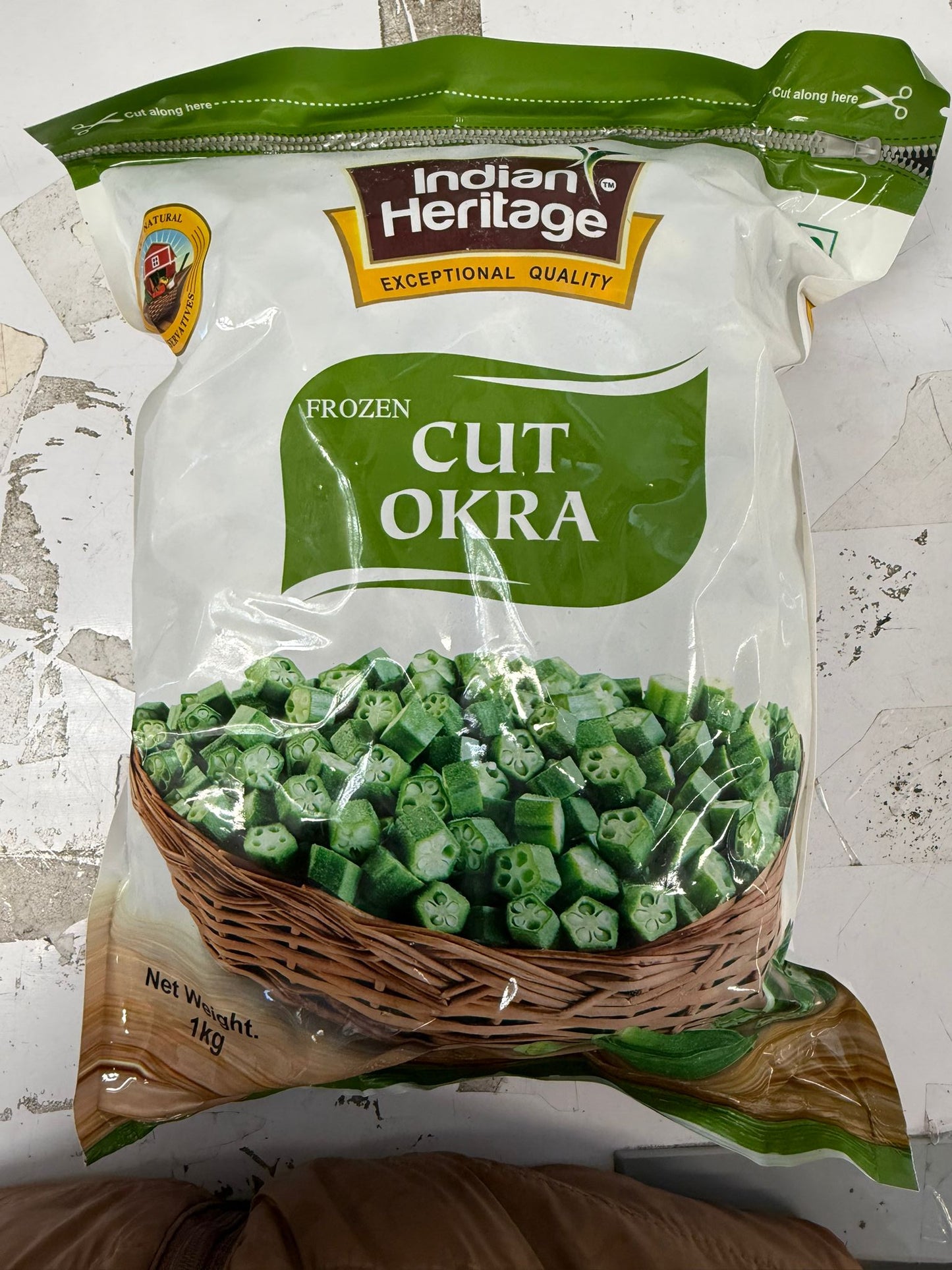 Frozen Indian Heritage Cut Okra 1kg