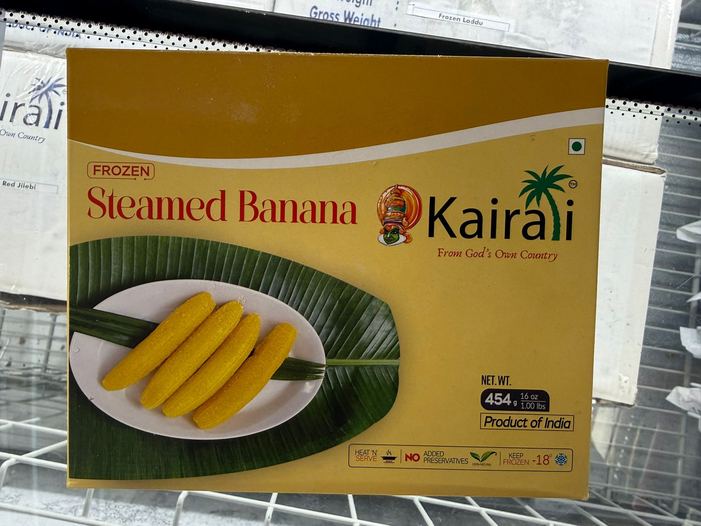Frozen Steamed Banana 454g (Kairali)