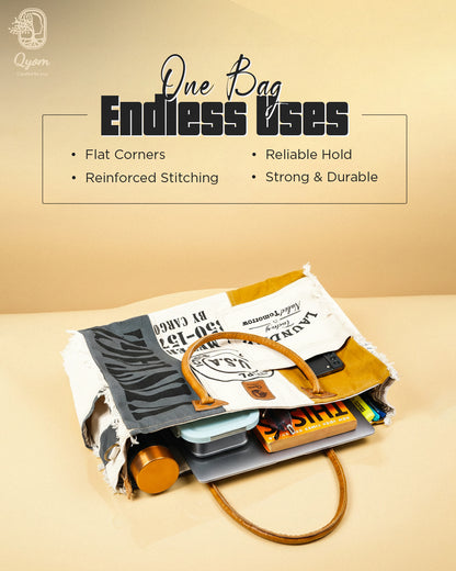 Qyom Bag Multicolour - Vintage Canvas Bag