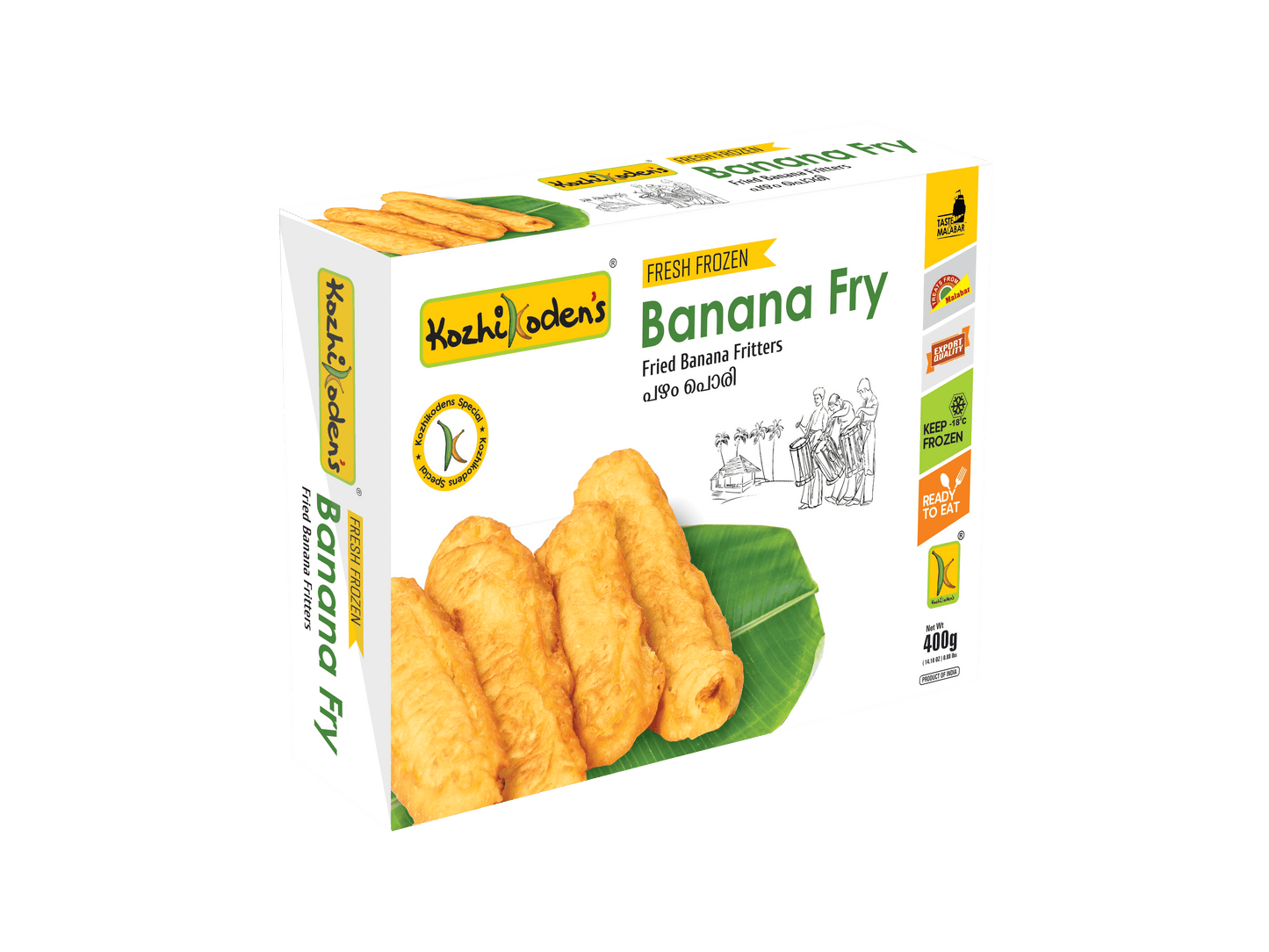 Frozen Banana Fry 400g (Kozhikoden’s)