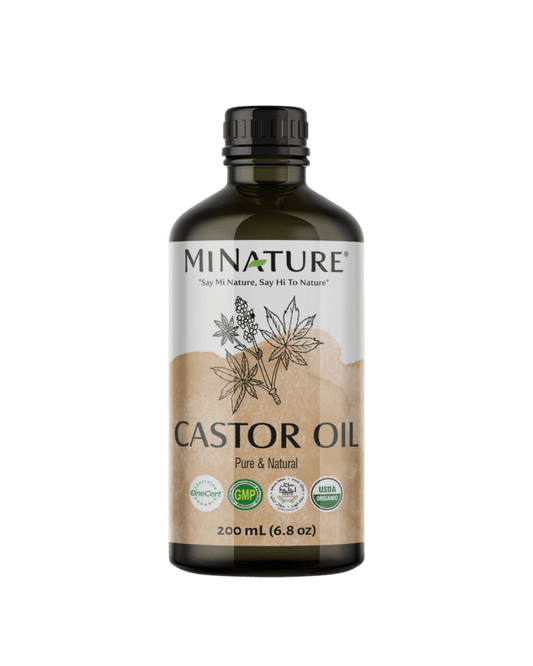 Organic Cold Pressed Castor Oil 200ml (Glass Bottle)