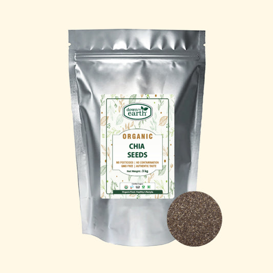 Down To Earth Organic Chia Seeds Black 3kg Bag
