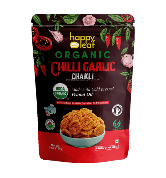 Happy Leaf Chilli Garlic Chakli 150g