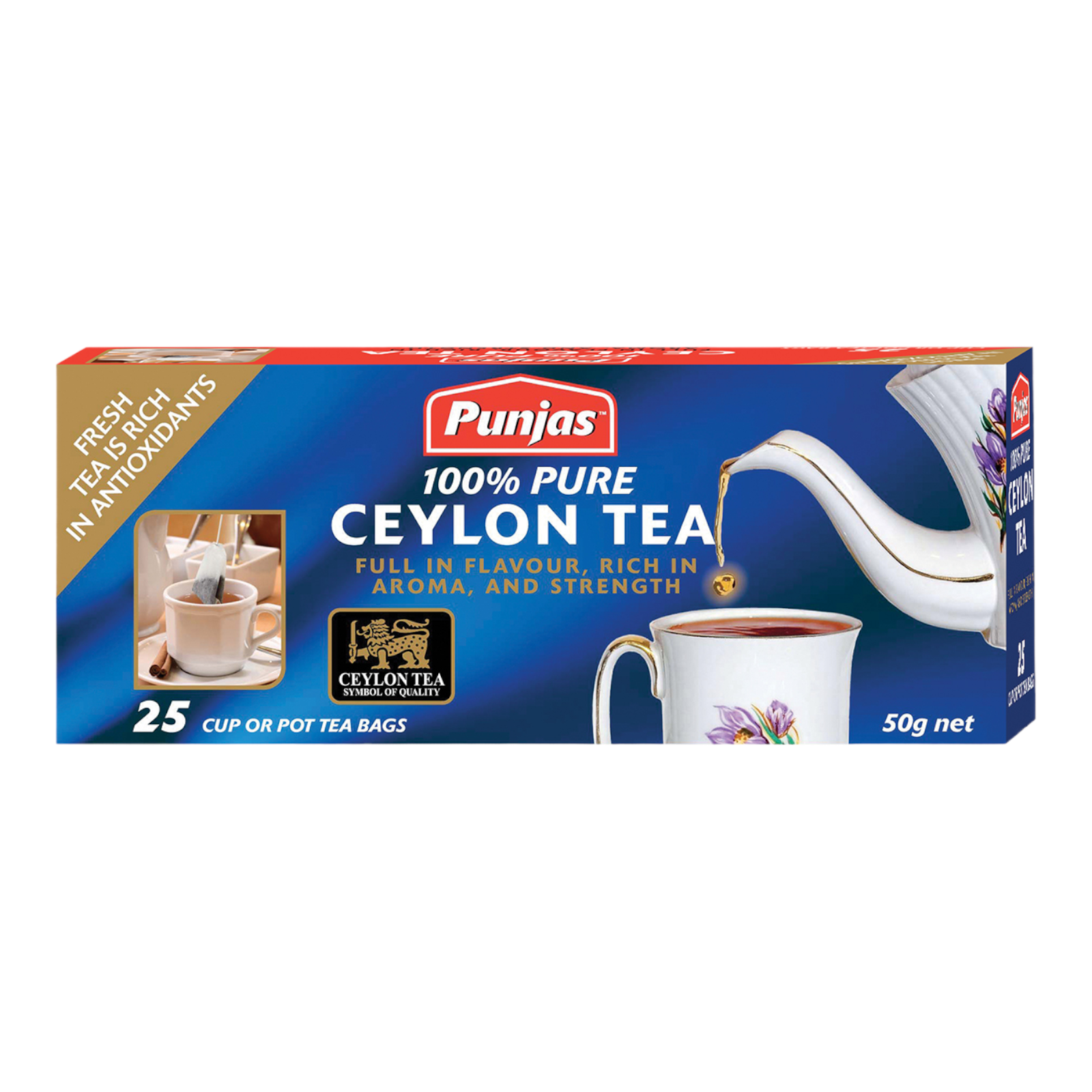 Punjas Ceylon Tea Bags  100Gm