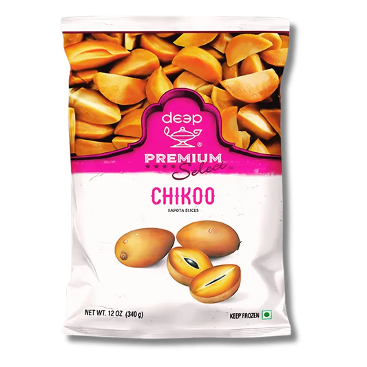 Frozen Chikoo (Sapota Slices) 340g (Deep)