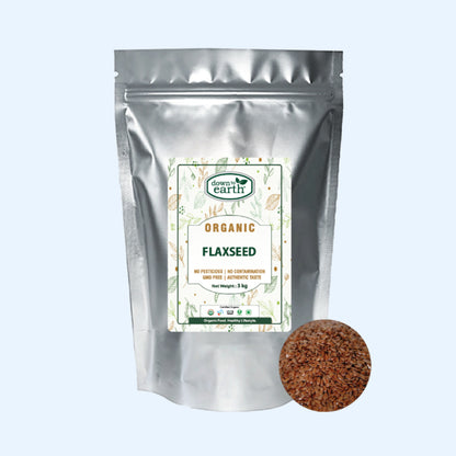 Organic Flaxseed (Linseed) Brown 3kg (Down To Earth)