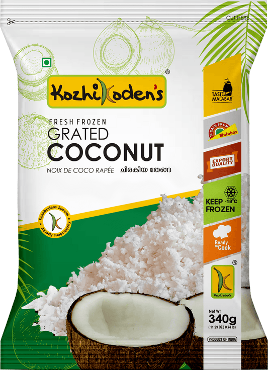 Frozen Grated Coconut 340g (Kozhikoden’s)