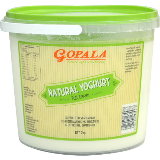 Gopala Natural Yoghurt Full Cream (Dahi) 2Kg