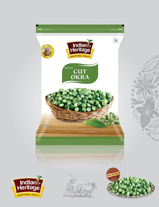 Frozen Okra Cut 312g (Indian Heritage)