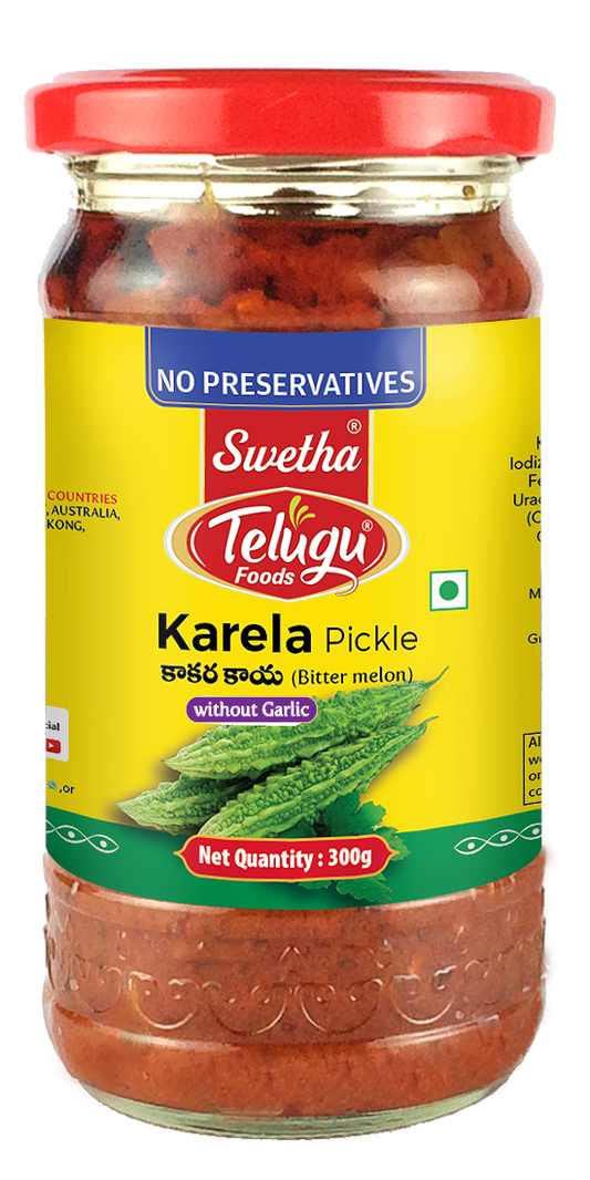 Karela Pickle (Without Garlic) 300g (Telugu)