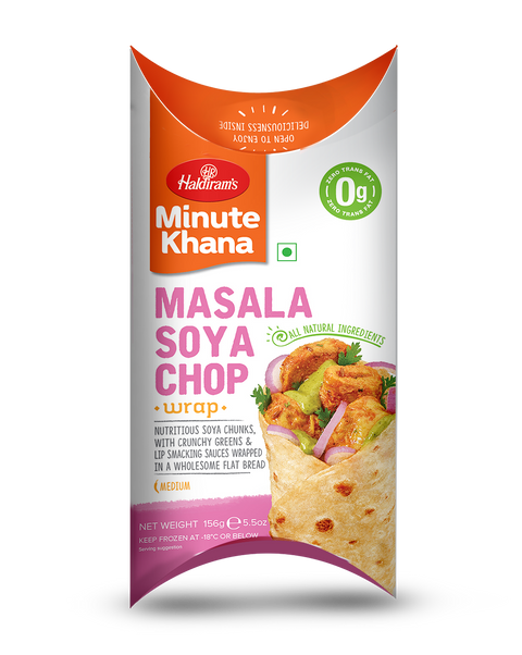 Frozen Desi Wraps Soya Chop 156g (Haldirams)