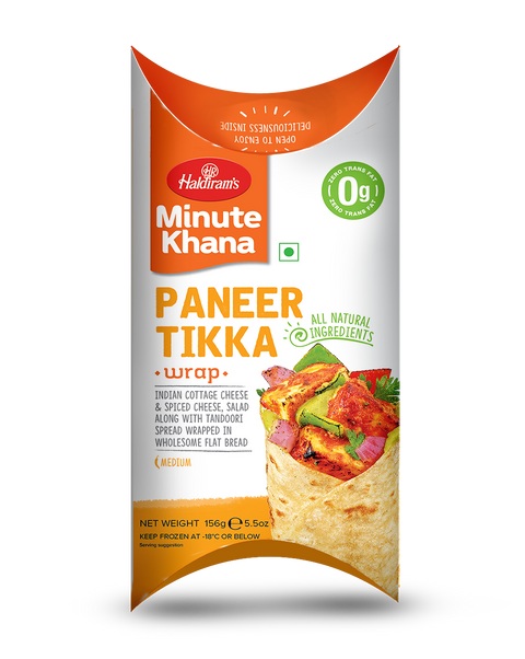 Frozen Desi Wraps Paneer Tikka 156g (Haldirams)